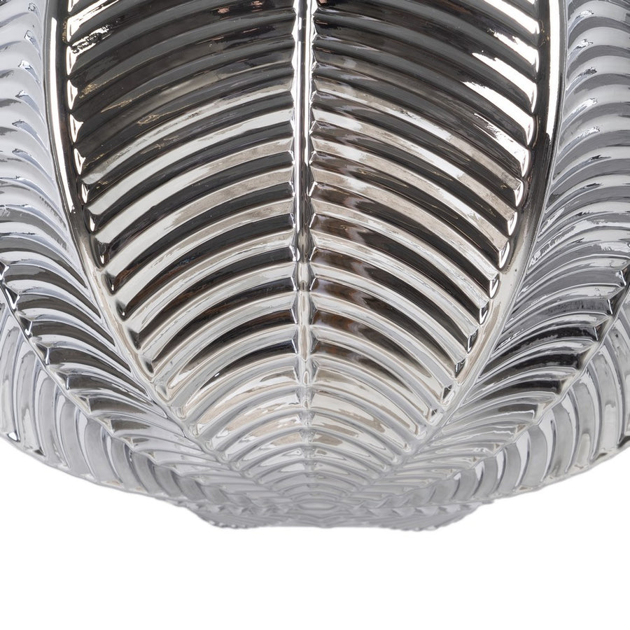 LÁMPARA TECHO GRIS CRISTAL ILUMINACIÓN 34,50 X 34,50 X 130 C