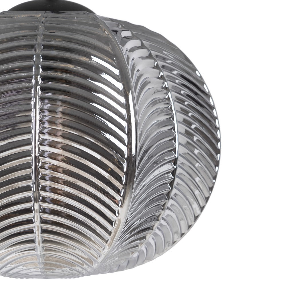 LÁMPARA TECHO GRIS CRISTAL ILUMINACIÓN 34,50 X 34,50 X 130 C