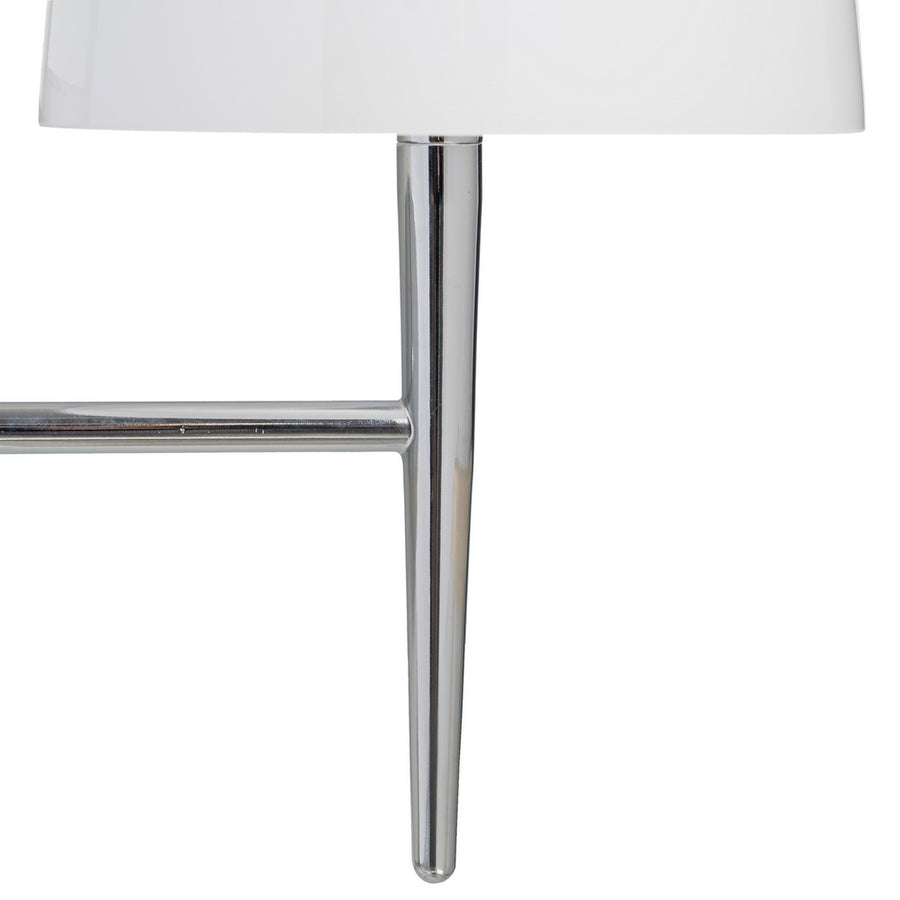 APLIQUE PARED PLATA METAL-CRISTAL 18 X 22 X 33,70 CM