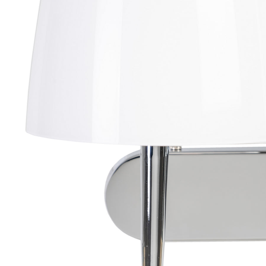 APLIQUE PARED PLATA METAL-CRISTAL 42 X 22 X 33,70 CM