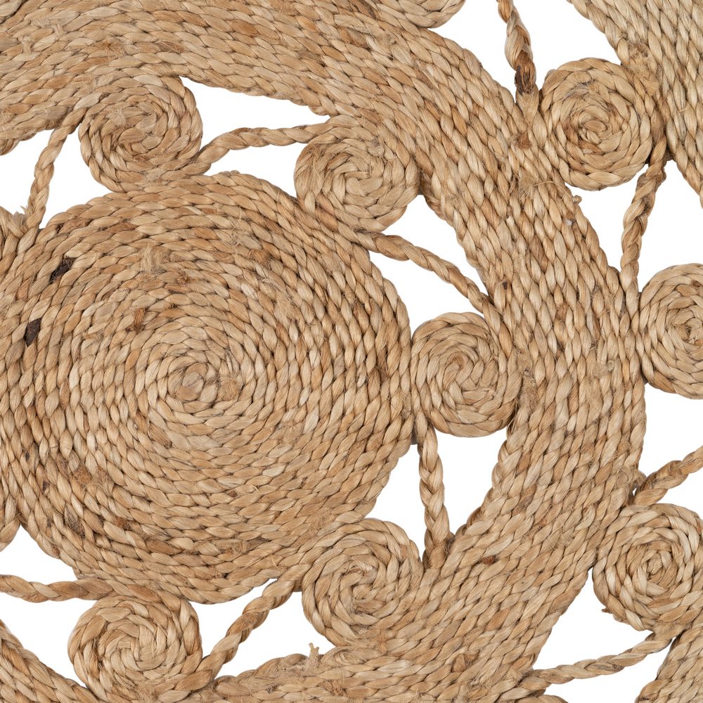 ALFOMBRA NATURAL YUTE DECORACI�N 120 X 120 CM