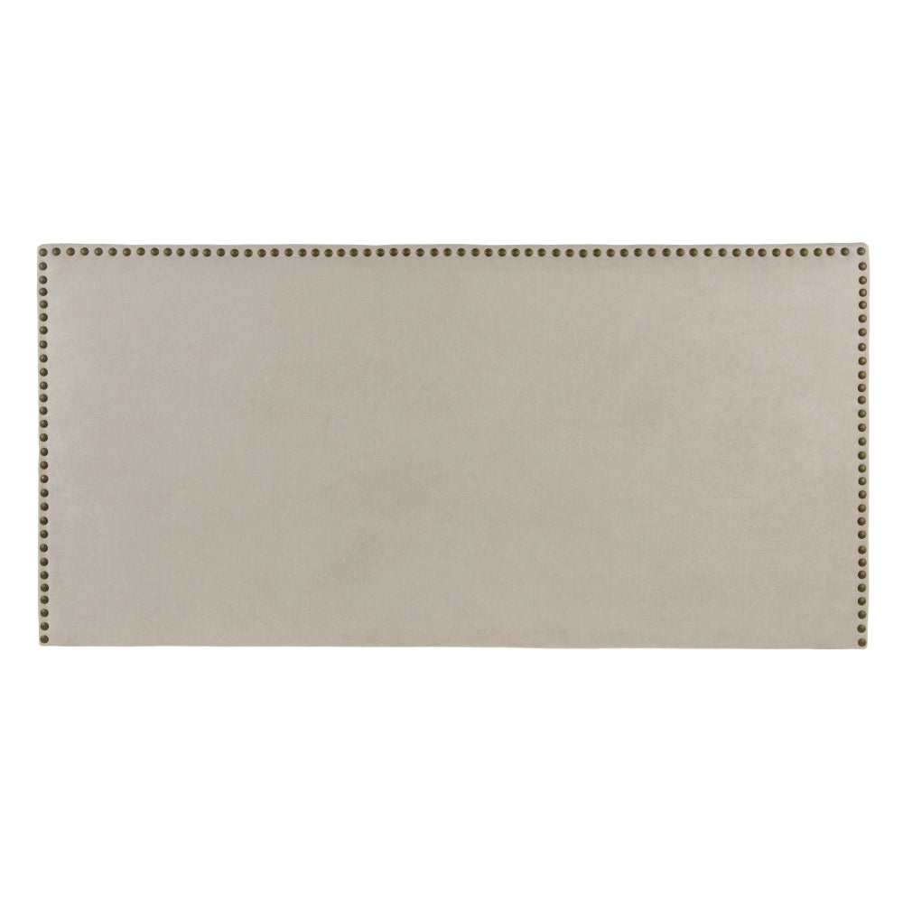 CABECERO BEIGE GRISÁCEO TEJIDO-MADERA 160 X 4 X 80 CM
