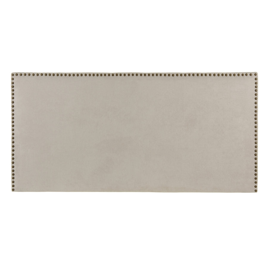CABECERO BEIGE GRISÁCEO TEJIDO-MADERA 160 X 4 X 80 CM