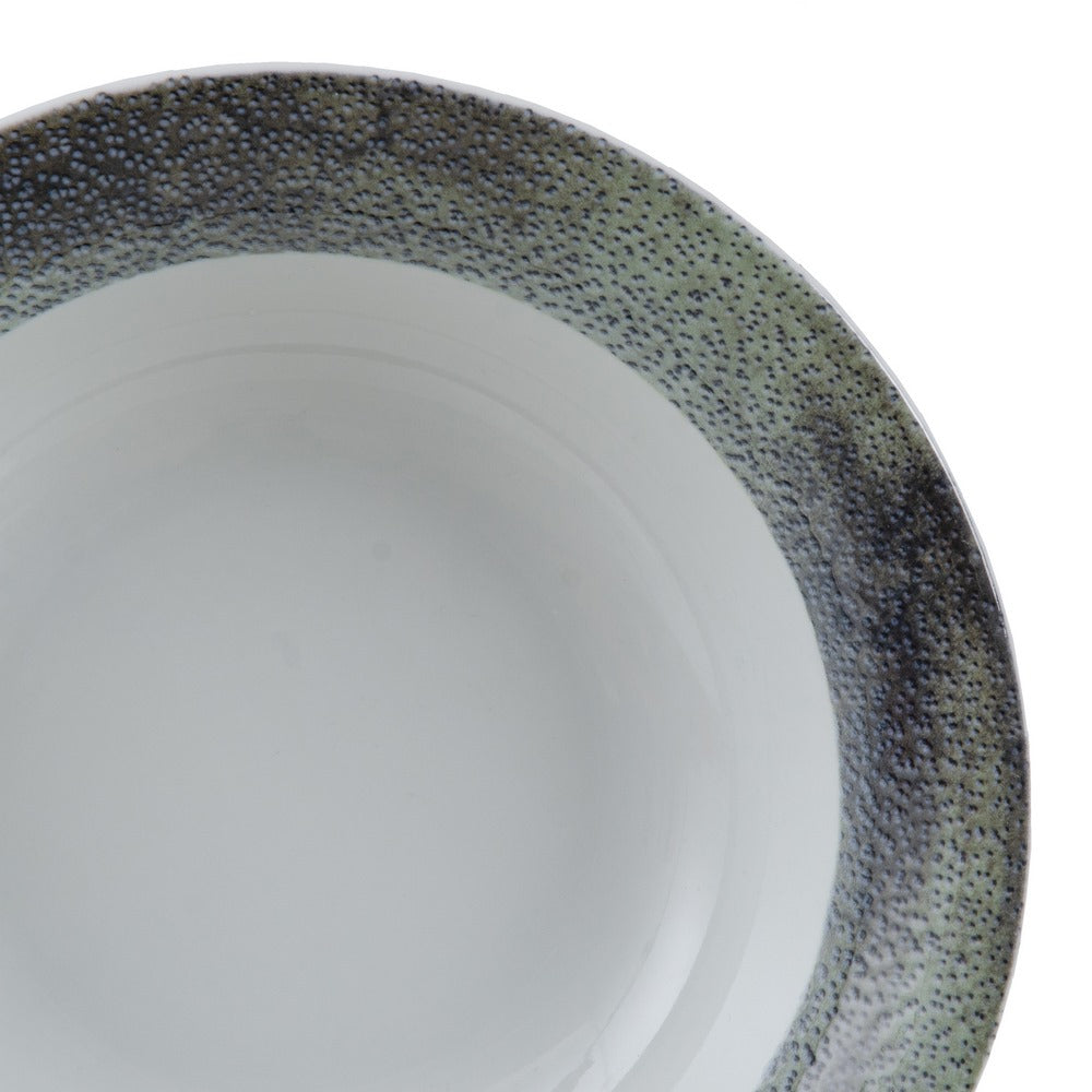 ENSALADERA AZUL PORCELANA COCINA 25 X 25 X 6,50 CM