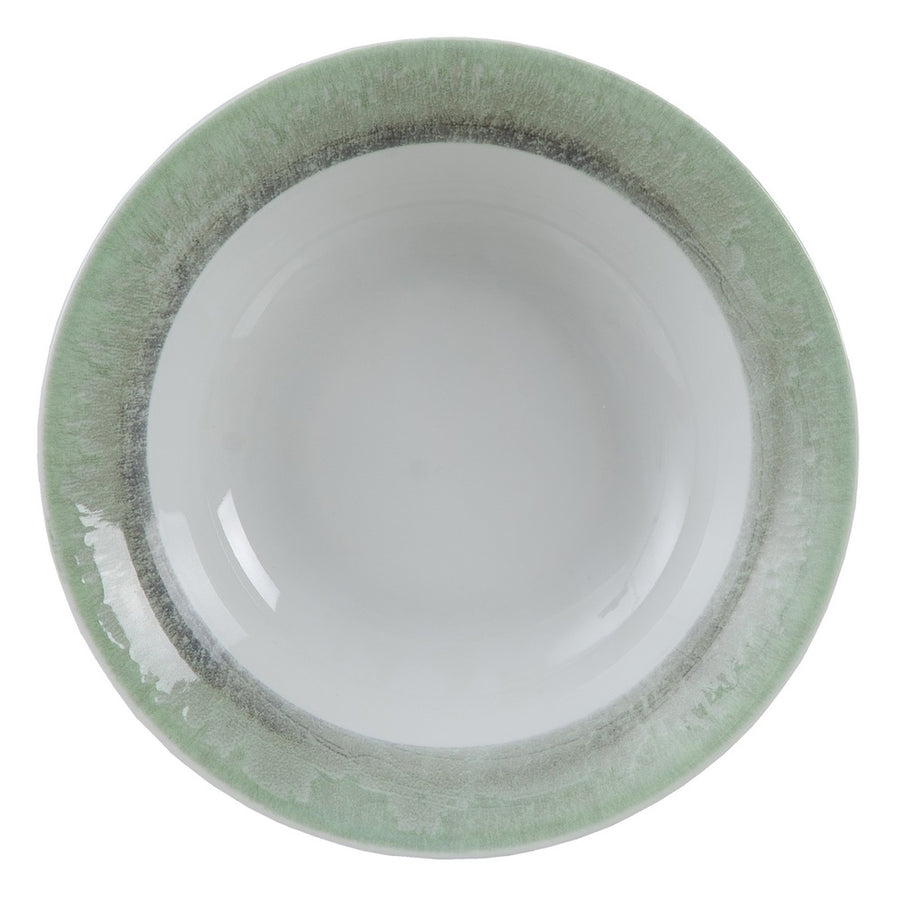 ENSALADERA VERDE PORCELANA COCINA 25 X 25 X 6,50 CM