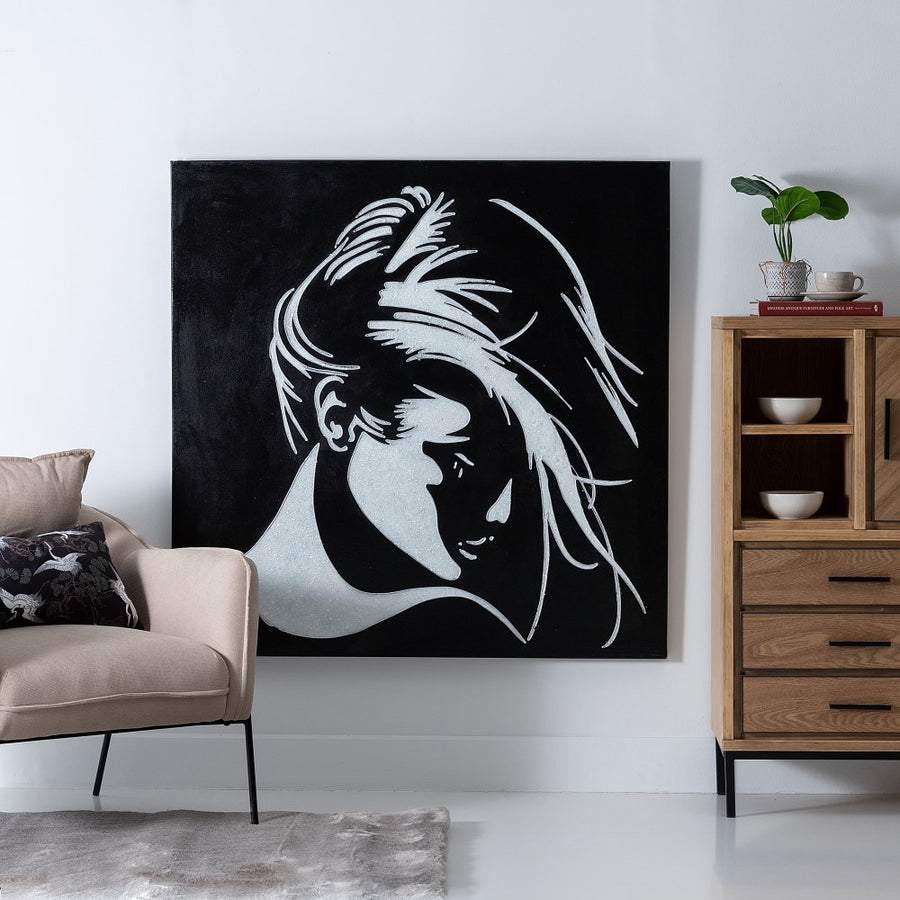 PINTURA CARA BLANCO LIENZO 120 X 2,80 X 120 CM