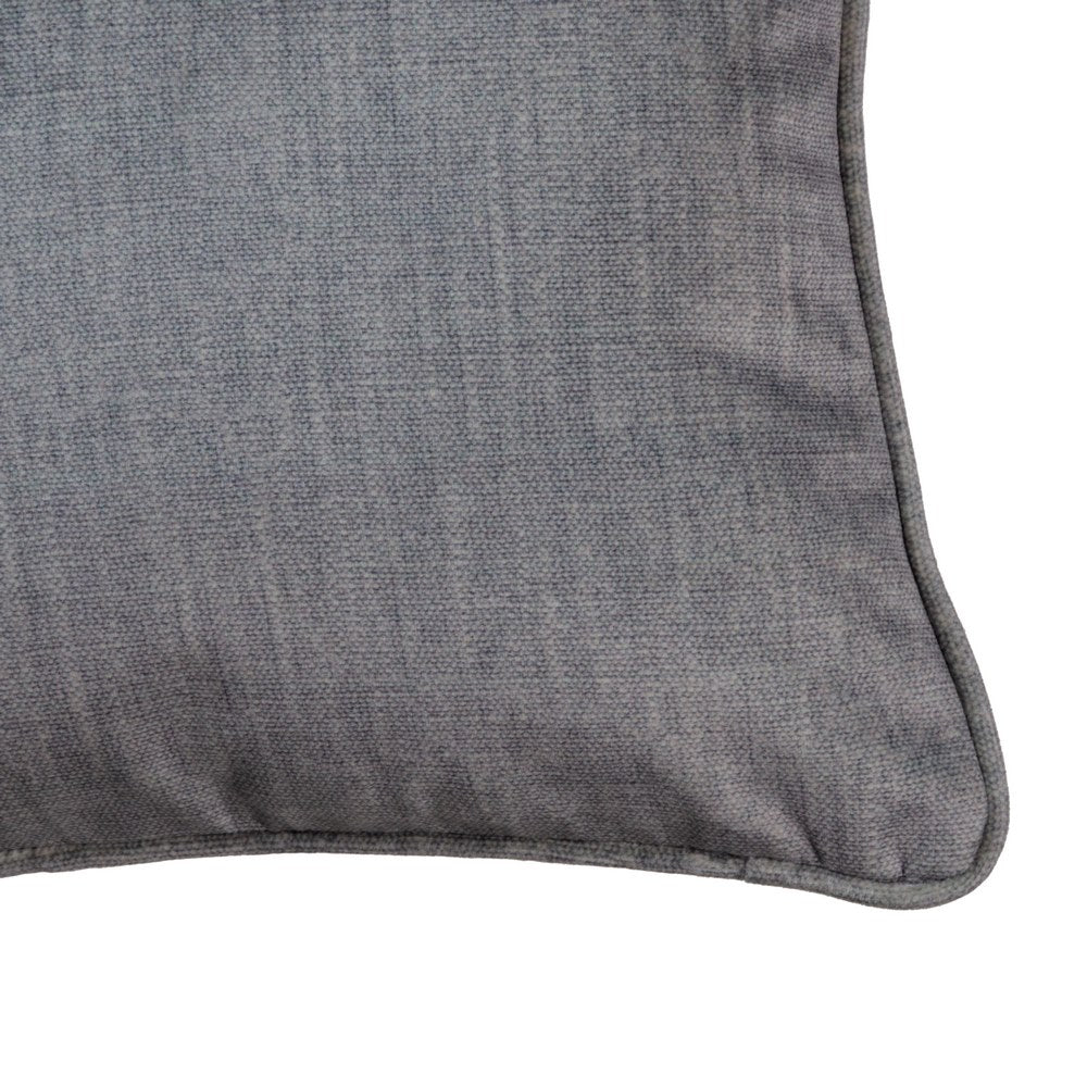 GREY VELVET DECORATIVE CUSHION 45 X 30 CM