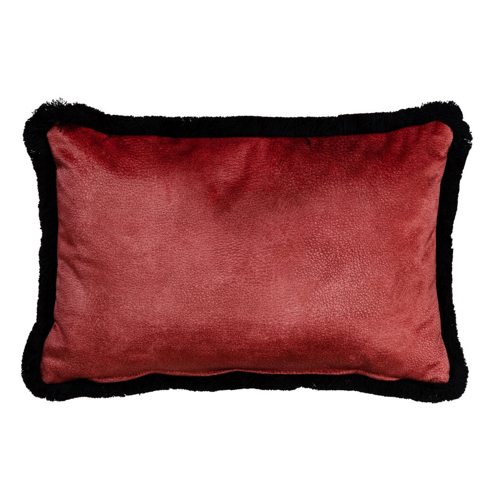 ORANGE LEOPARD VELVET CUSHION 45 X 30 CM
