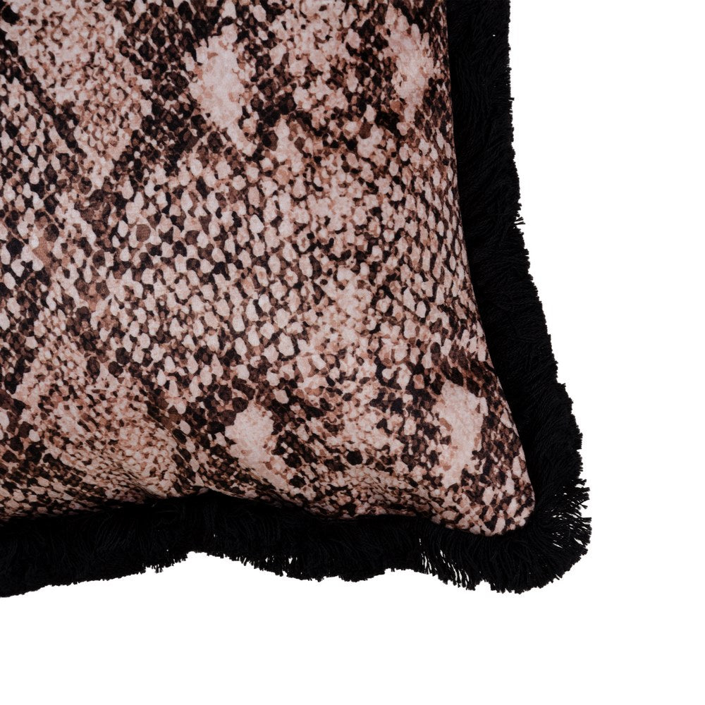 VELVET SNAKE CUSHION DECORATION 45 X 30 CM
