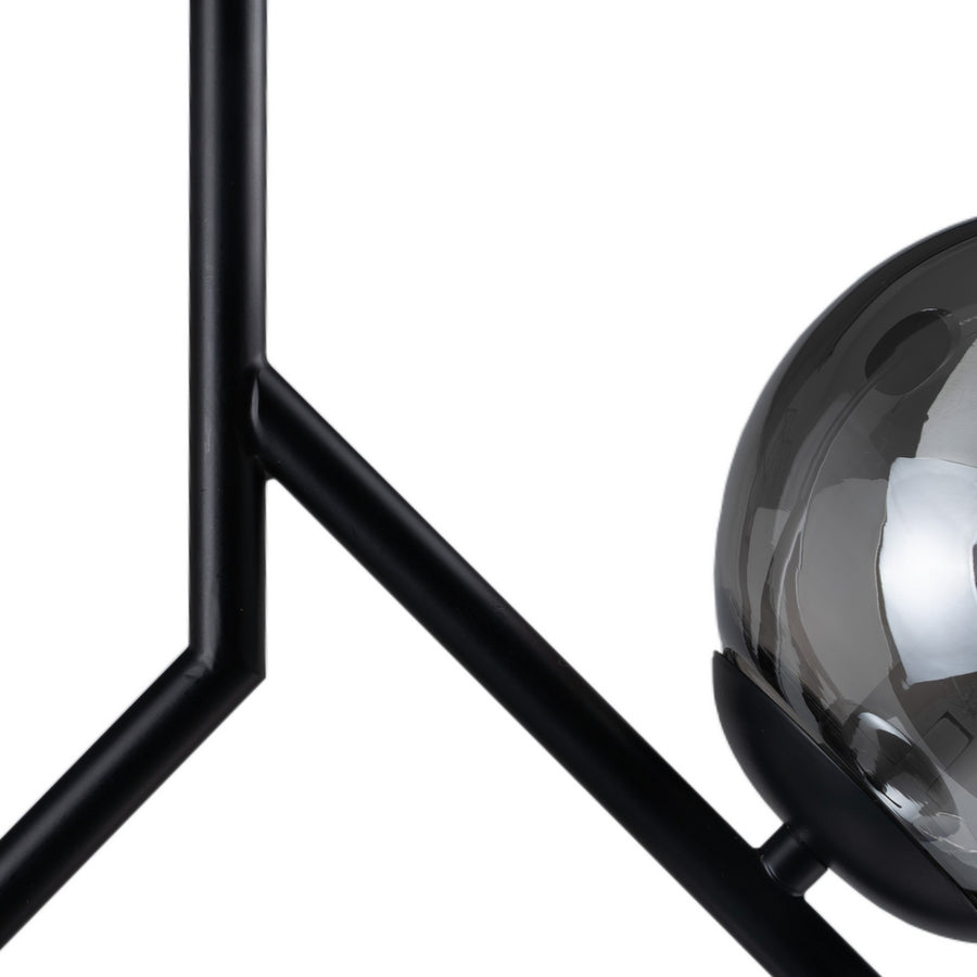 LÁMPARA TECHO NEGRO METAL-CRISTAL 50 X 15 X 54 CM