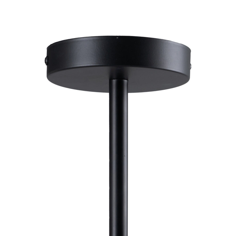 BLACK METAL-GLASS CEILING LAMP 50 X 15 X 54 CM