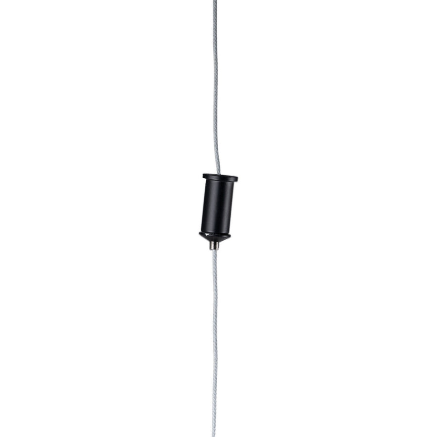 LÁMPARA TECHO NEGRO METAL-CRISTAL 85 X 15 X 32 CM