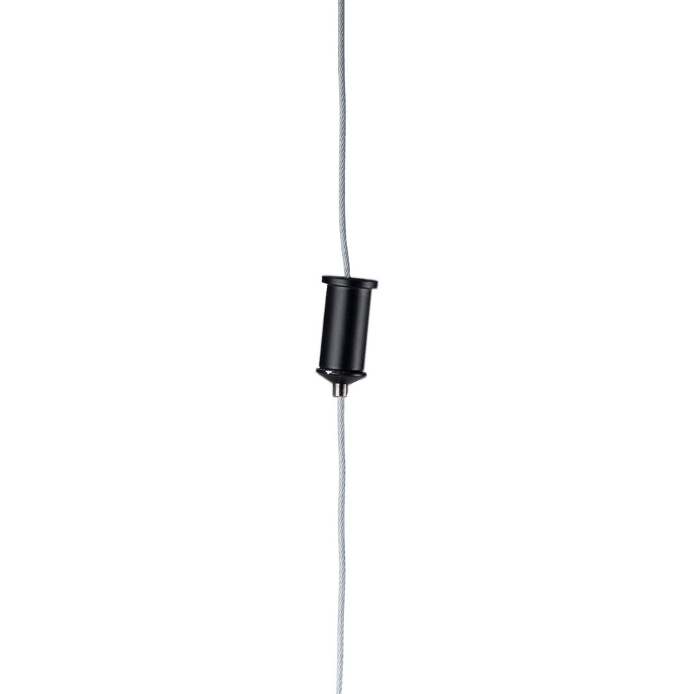 LÁMPARA TECHO NEGRO METAL-CRISTAL 85 X 15 X 32 CM