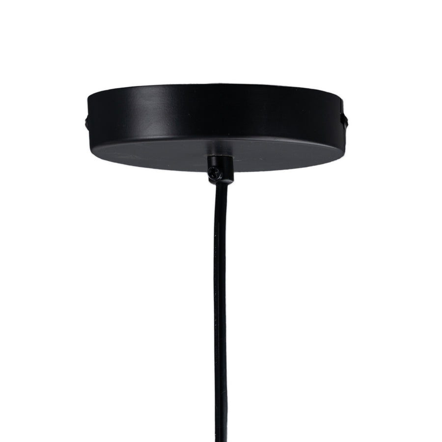 LÁMPARA TECHO NEGRO METAL-CRISTAL 85 X 15 X 32 CM