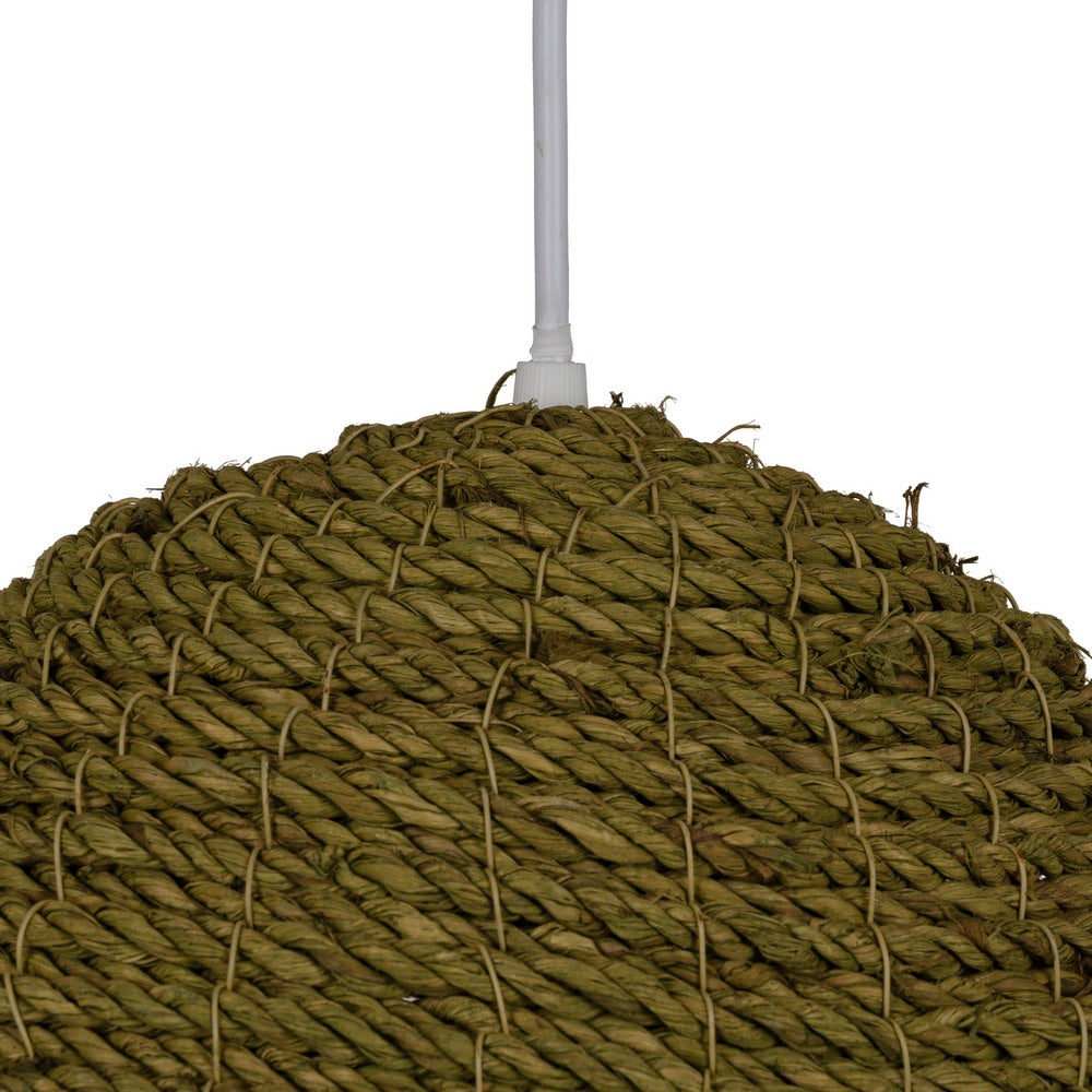GREEN CEILING LAMP 100% VEGETABLE FIBER 43 X 43 X 52 CM