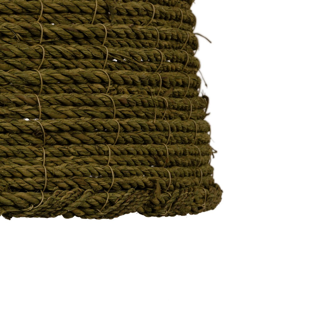 GREEN CEILING LAMP 100% VEGETABLE FIBER 43 X 43 X 52 CM