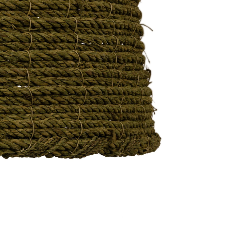 LÁMPARA TECHO VERDE 100% FIBRA VEGETAL 43 X 43 X 52 CM