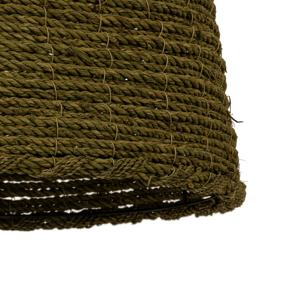 GREEN CEILING LAMP 100% VEGETABLE FIBER 43 X 43 X 52 CM