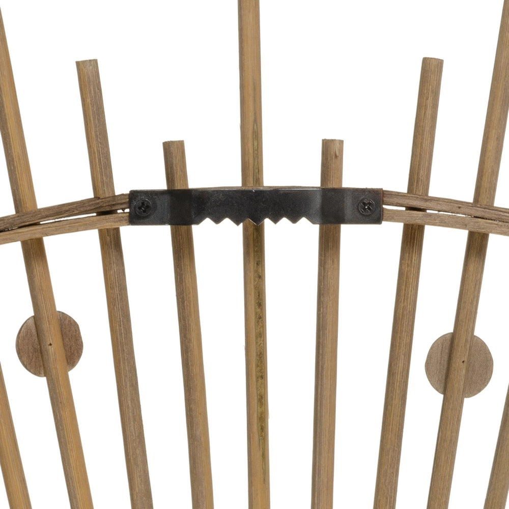 NATURAL BAMBOO DECORATIVE MIRROR 90 X 3 X 90 CM