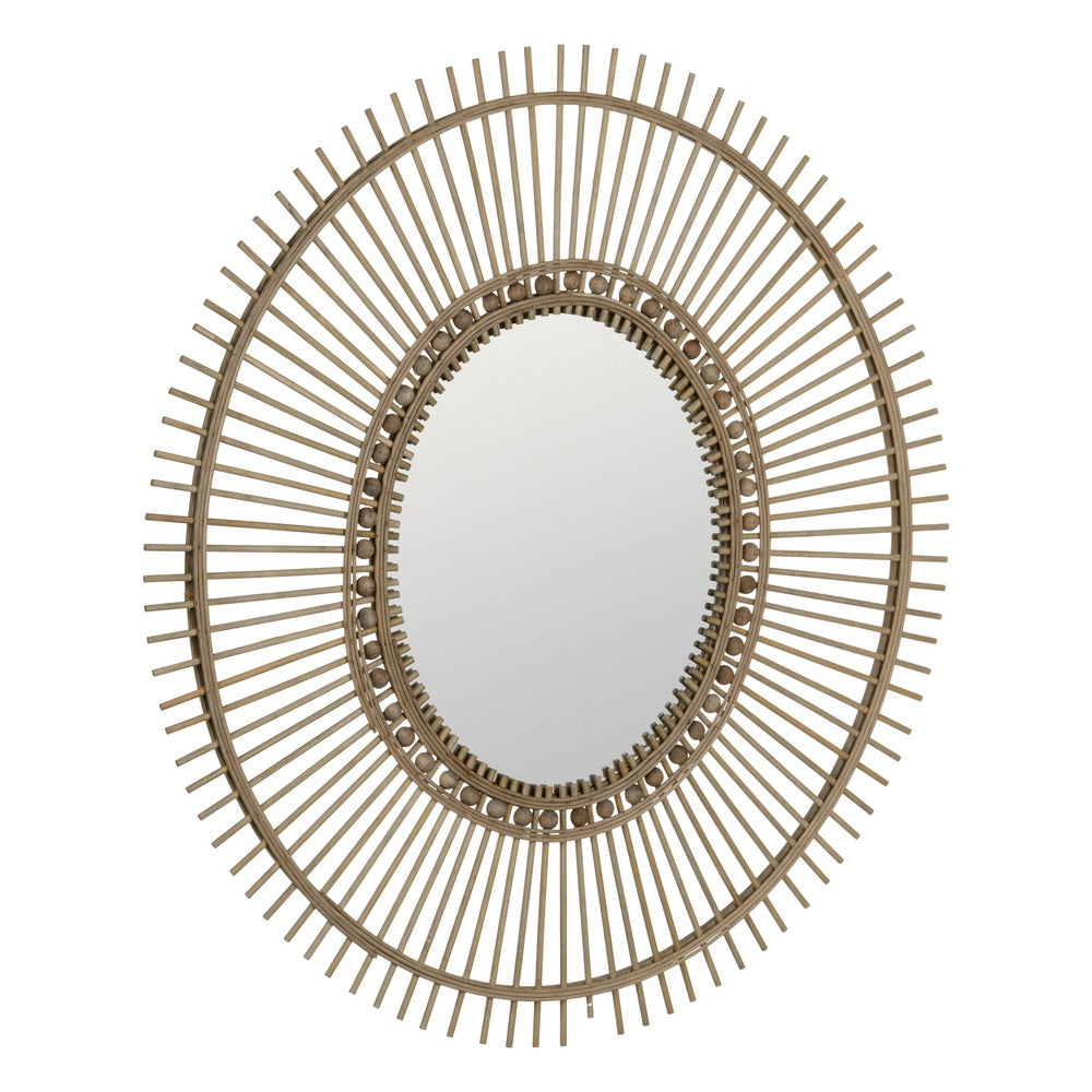 NATURAL BAMBOO DECORATIVE MIRROR 83 X 3 X 95 CM