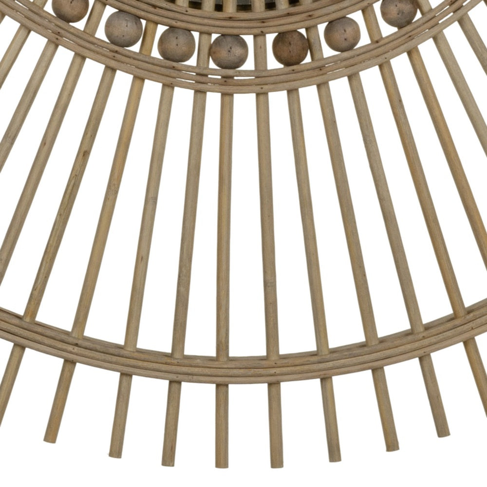 NATURAL BAMBOO DECORATIVE MIRROR 83 X 3 X 95 CM