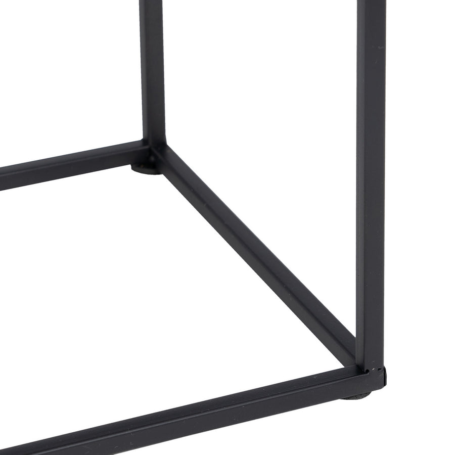 LÁMPARA MESA NEGRO-ORO METAL ILUMINACIÓN 20 X 20 X 42 CM