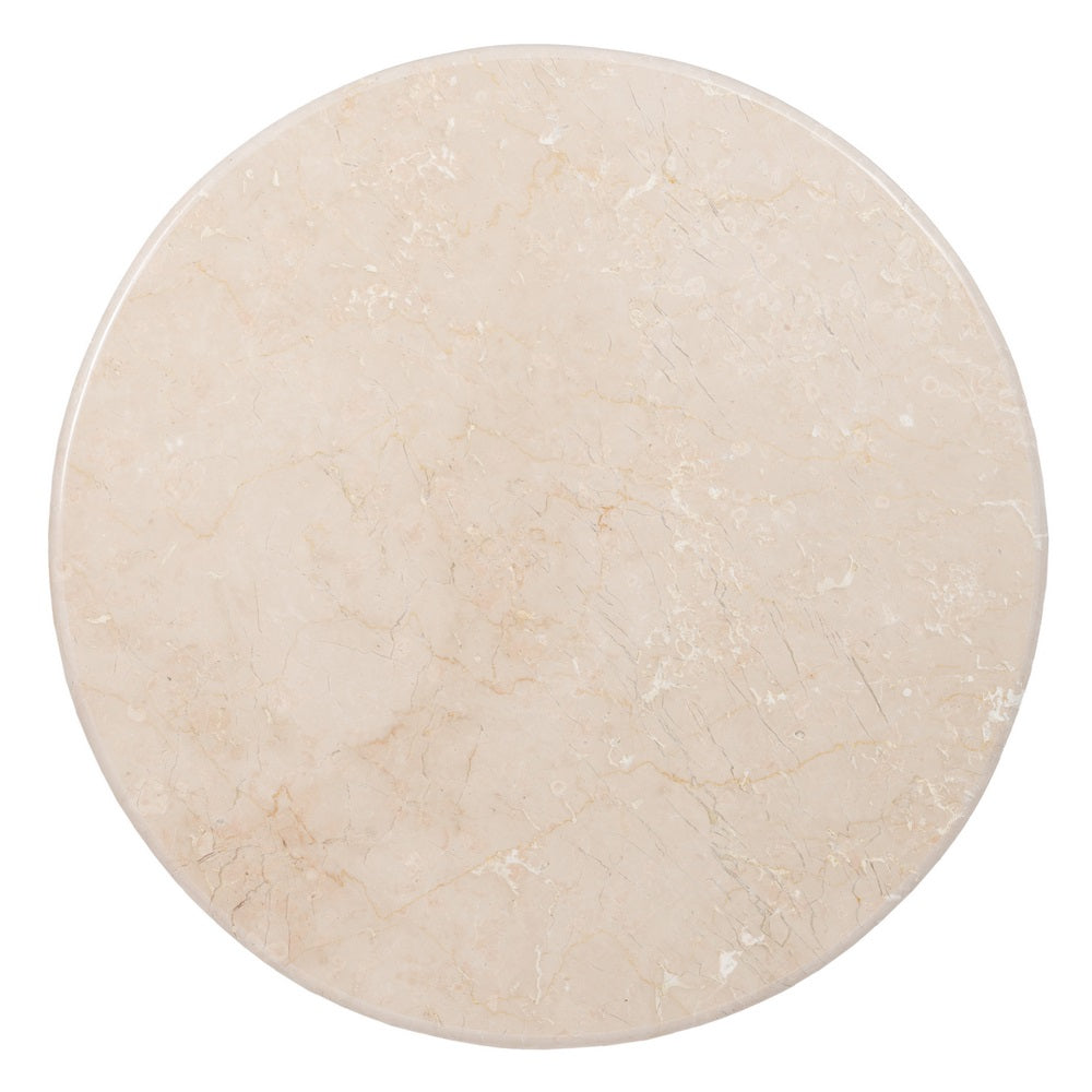 MESA CENTRO NATURAL-CREMA MÁRMOL/MADERA 76 X 76 X 45 CM