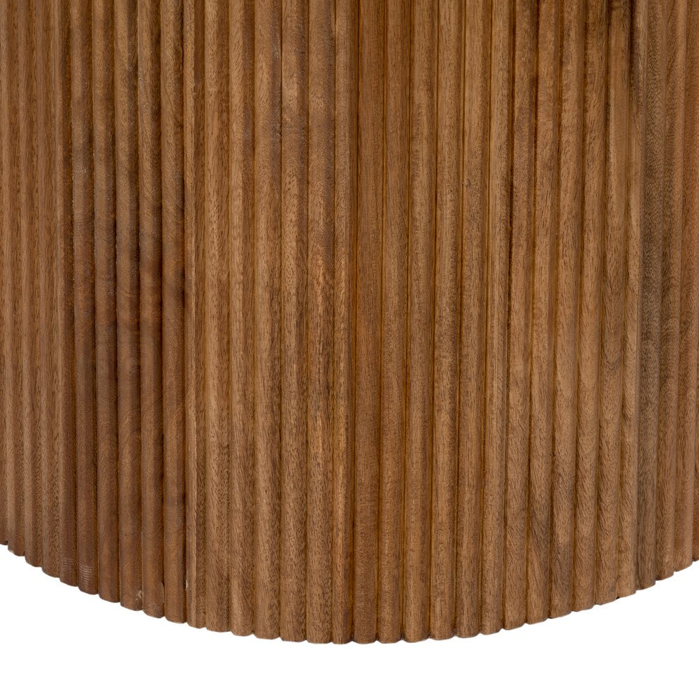 MESA COMEDOR NATURAL-CREMA MÁRMOL/MADERA 120 X 120 X 74 CM
