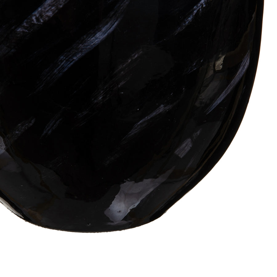 TIBOR NEGRO-PLATA CRISTAL-METAL 23 X 13 X 41 CM