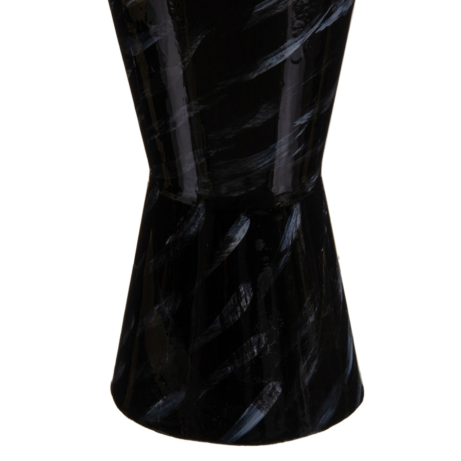 TIBOR NEGRO-ORO CRISTAL-METAL DECORACIÓN 18 X 18 X 58 CM