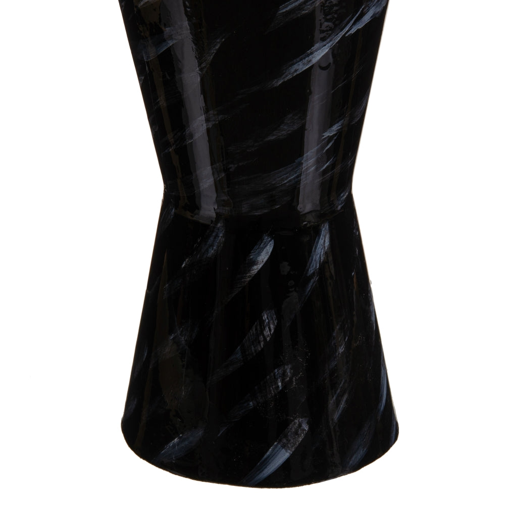 TIBOR NEGRO-ORO CRISTAL-METAL DECORACIÓN 18 X 18 X 58 CM