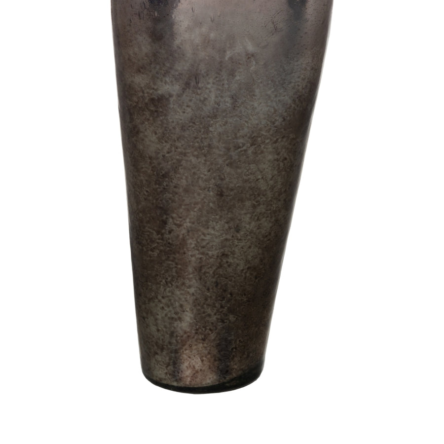 BOTELLA DECORATIVA PLATA 13 X 10 X 43 CM
