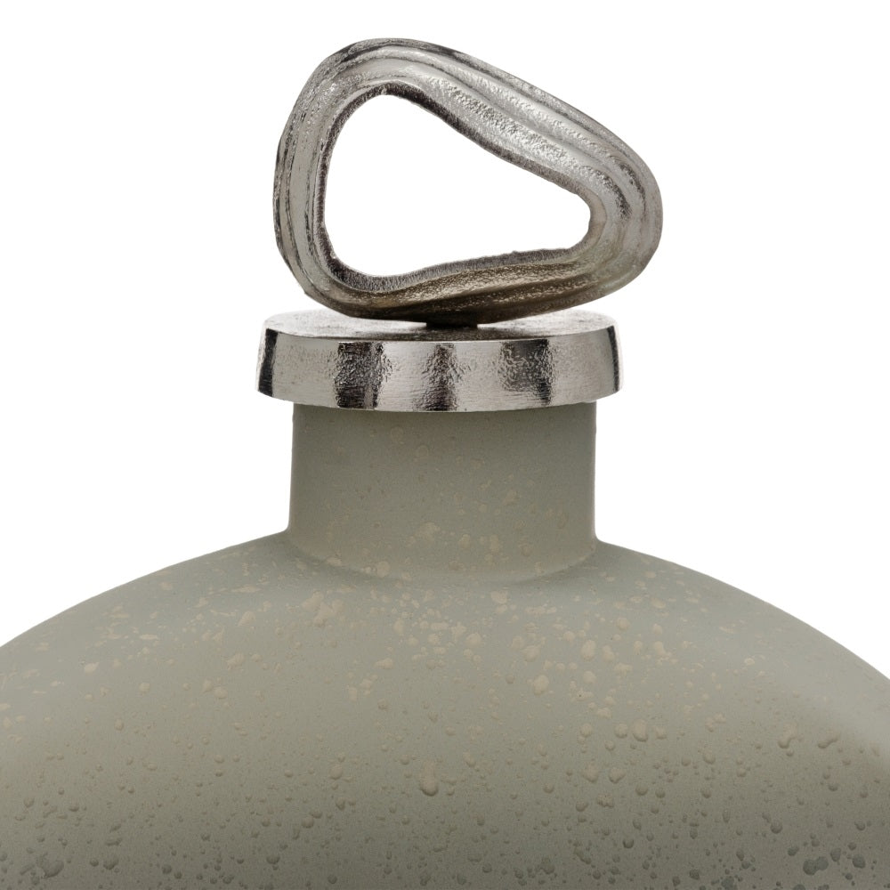 BOTELLA DECORATIVA GRIS-PLATA 24 X 9 X 29 CM