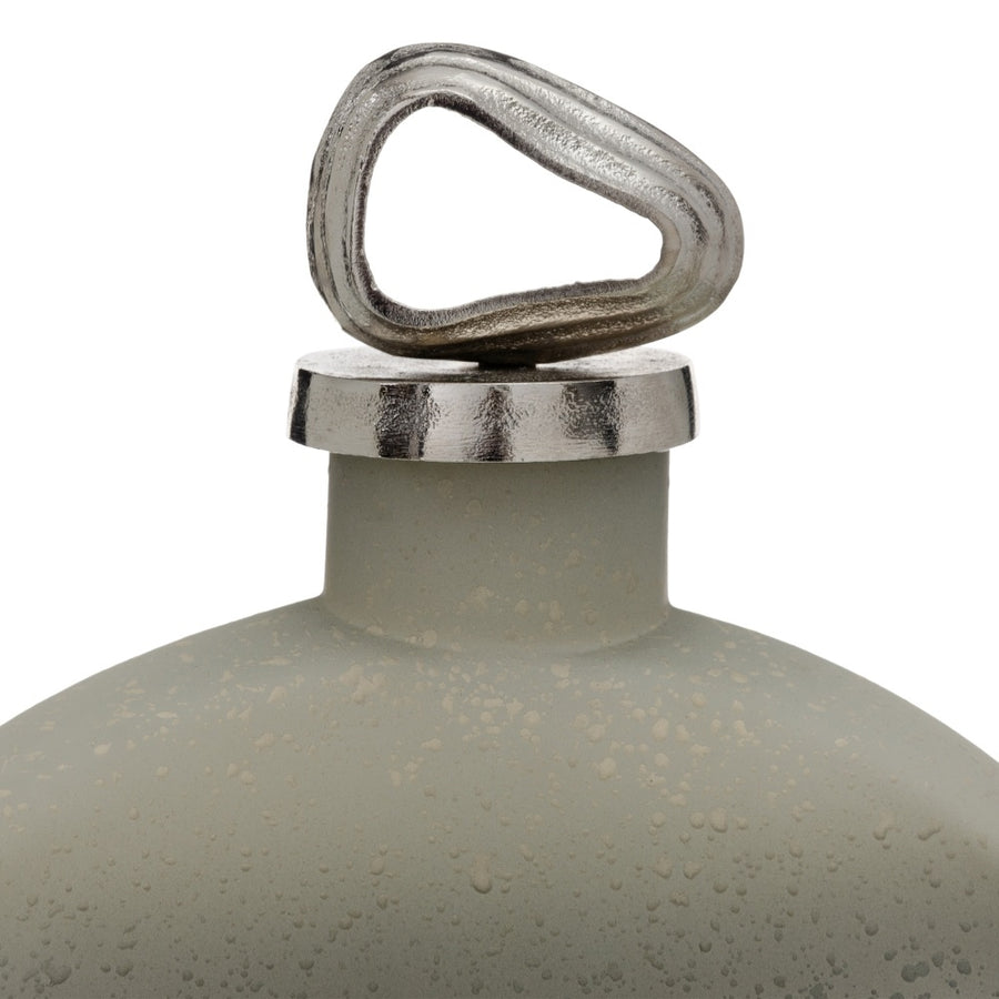 BOTELLA DECORATIVA GRIS-PLATA 24 X 9 X 29 CM
