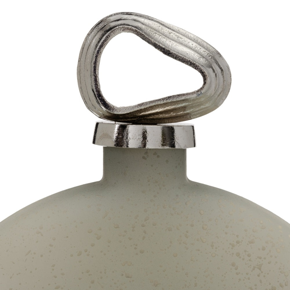 BOTELLA DECORATIVA GRIS-PLATA 30 X 7 X 39 CM