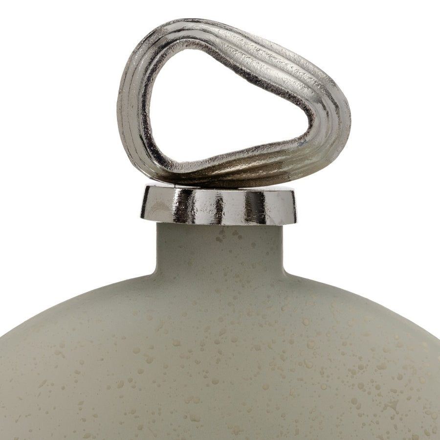BOTELLA DECORATIVA GRIS-PLATA 30 X 7 X 39 CM