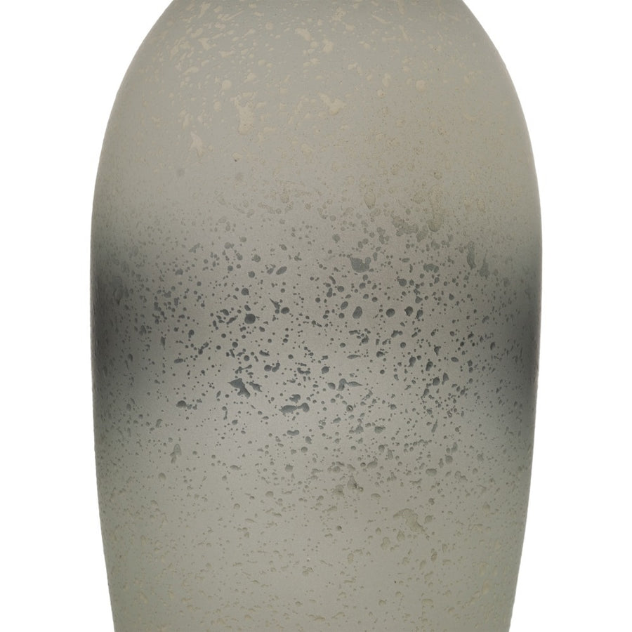 BOTELLA DECORATIVA GRIS-PLATA 12 X 12 X 36 CM