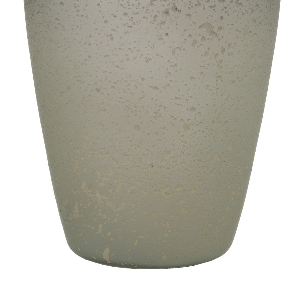 BOTELLA DECORATIVA GRIS-PLATA 12 X 12 X 36 CM