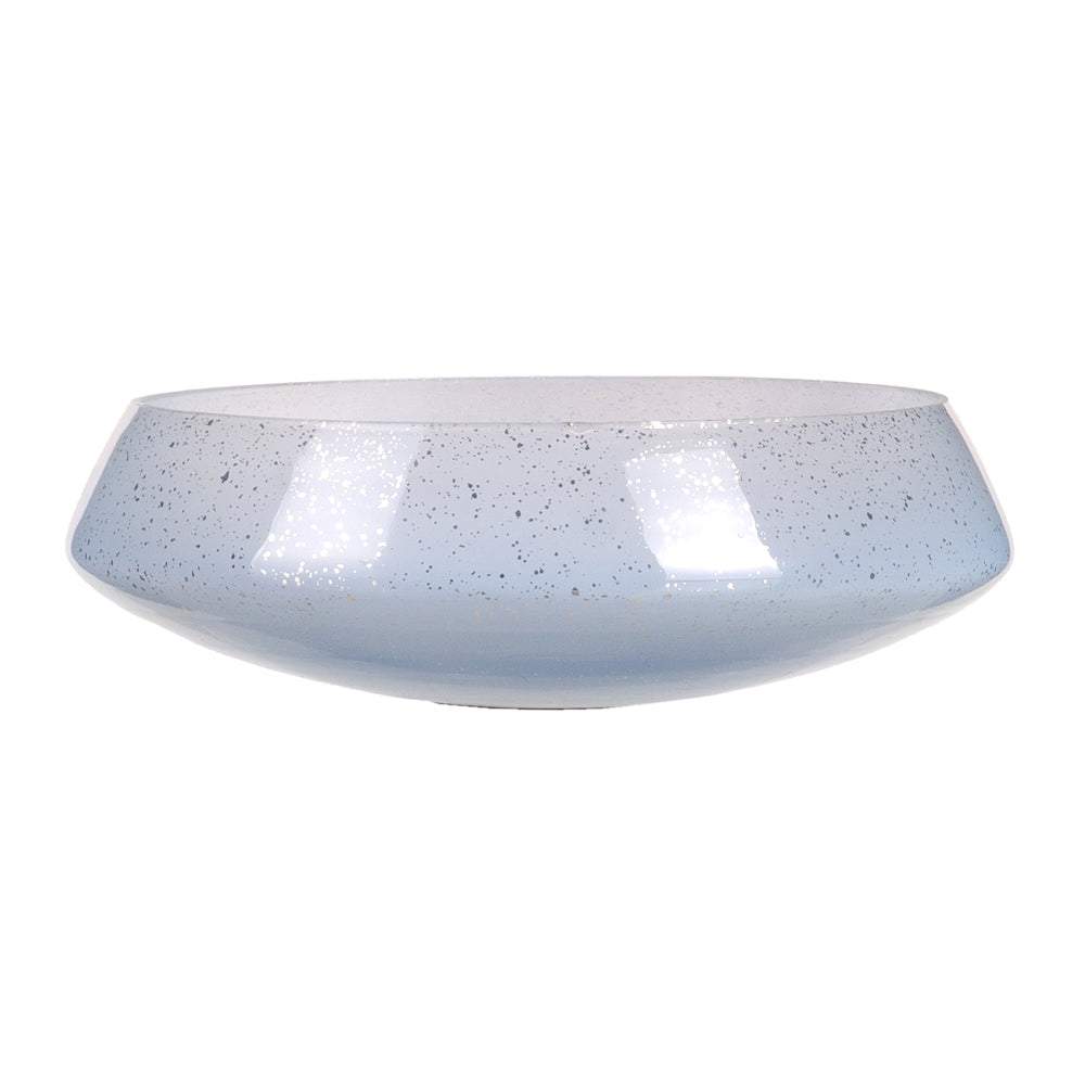 CENTRO MESA AZUL CRISTAL DECORACI�N 24 X 24 X 8 CM