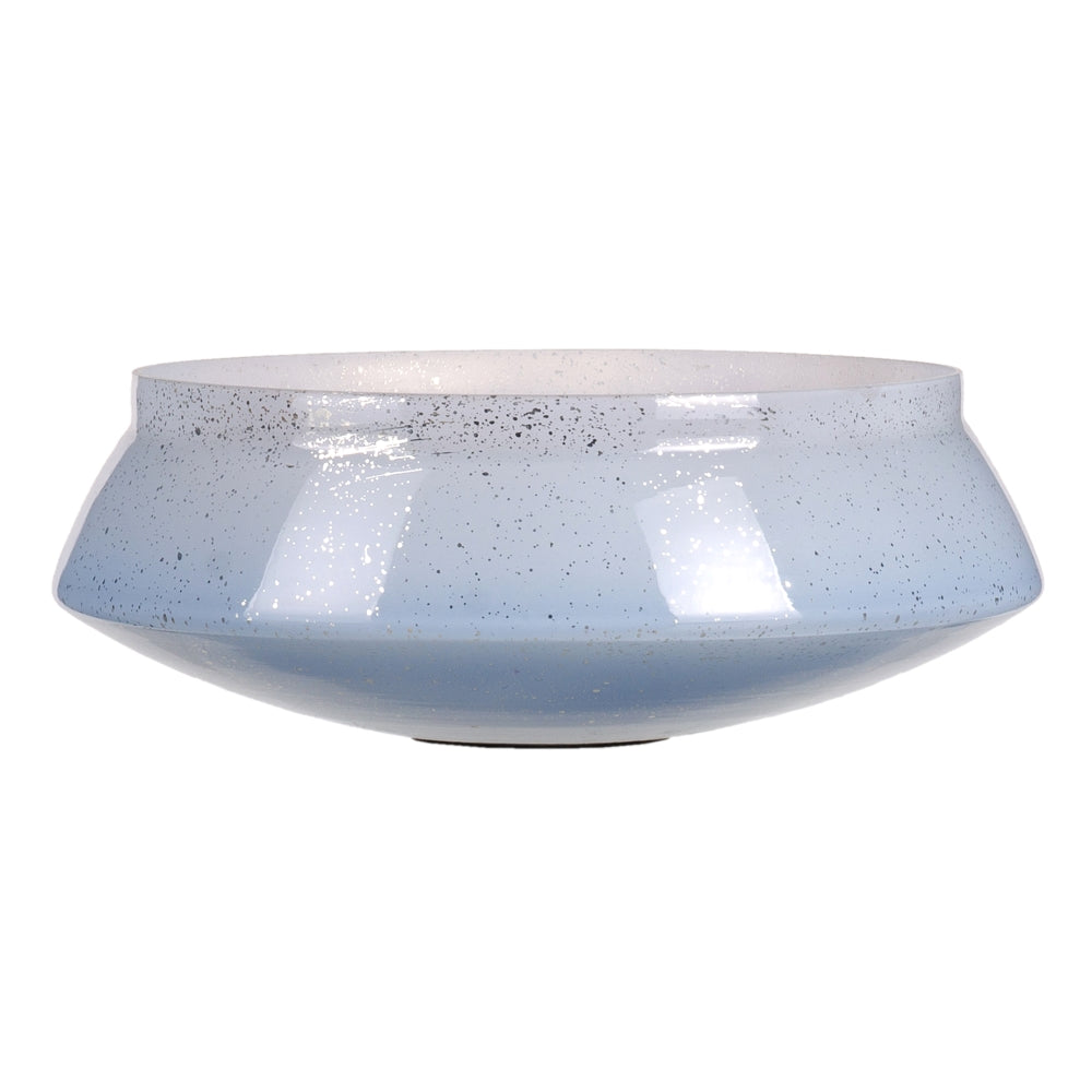 BLUE GLASS DECORATIVE CENTERPIECE 32 X 32 X 12 CM