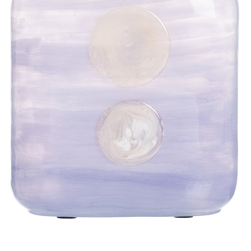 BLUE-WHITE VASE GLASS DECORATION 22 X 10 X 24 CM