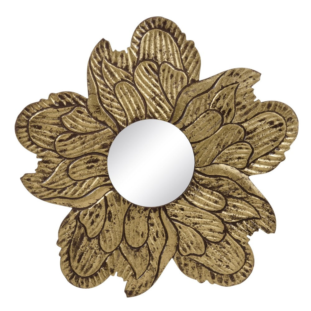GOLD DM DECORATION MIRROR 80 X 1.75 X 80 CM