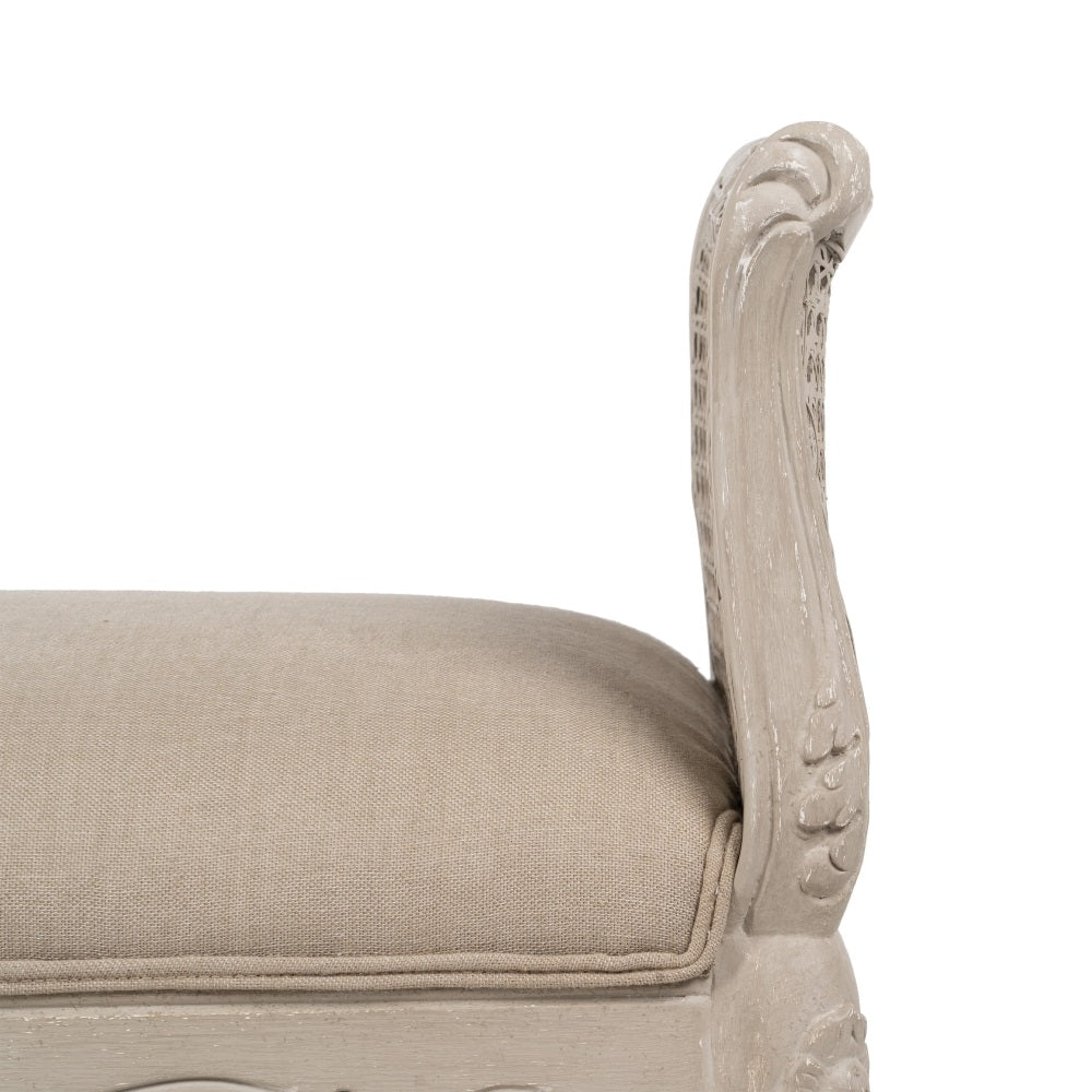 BANQUETA BEIGE DM-MADERA SAL�N 137 X 45 X 74 CM