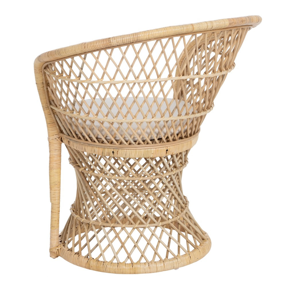 NATURAL RATTAN LOUNGE CHAIR 84 X 68 X 84 CM