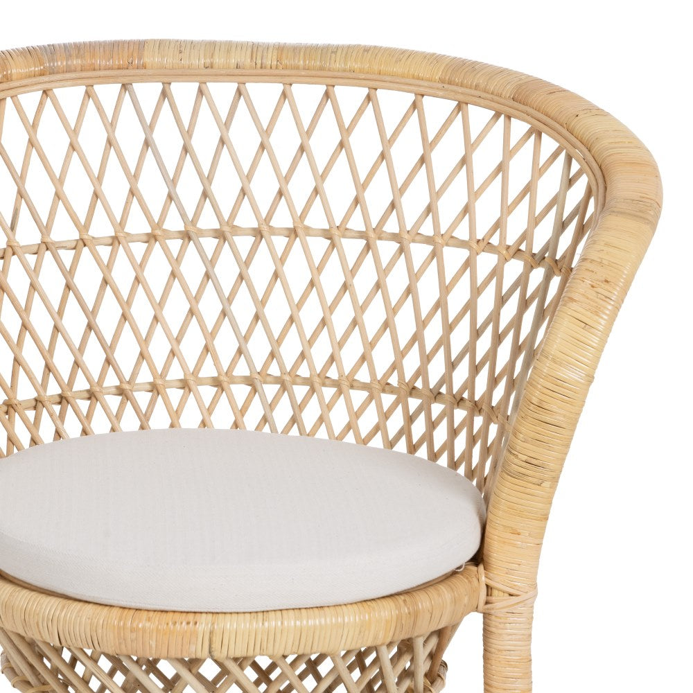 NATURAL RATTAN LOUNGE CHAIR 84 X 68 X 84 CM