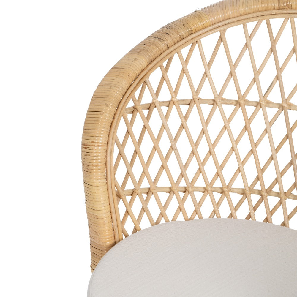 NATURAL RATTAN LOUNGE CHAIR 84 X 68 X 84 CM