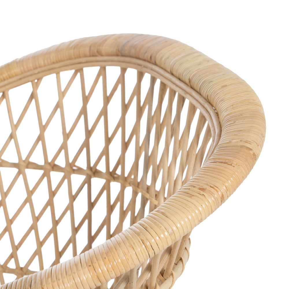 NATURAL RATTAN LOUNGE CHAIR 84 X 68 X 84 CM