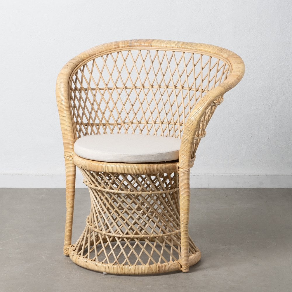NATURAL RATTAN LOUNGE CHAIR 84 X 68 X 84 CM