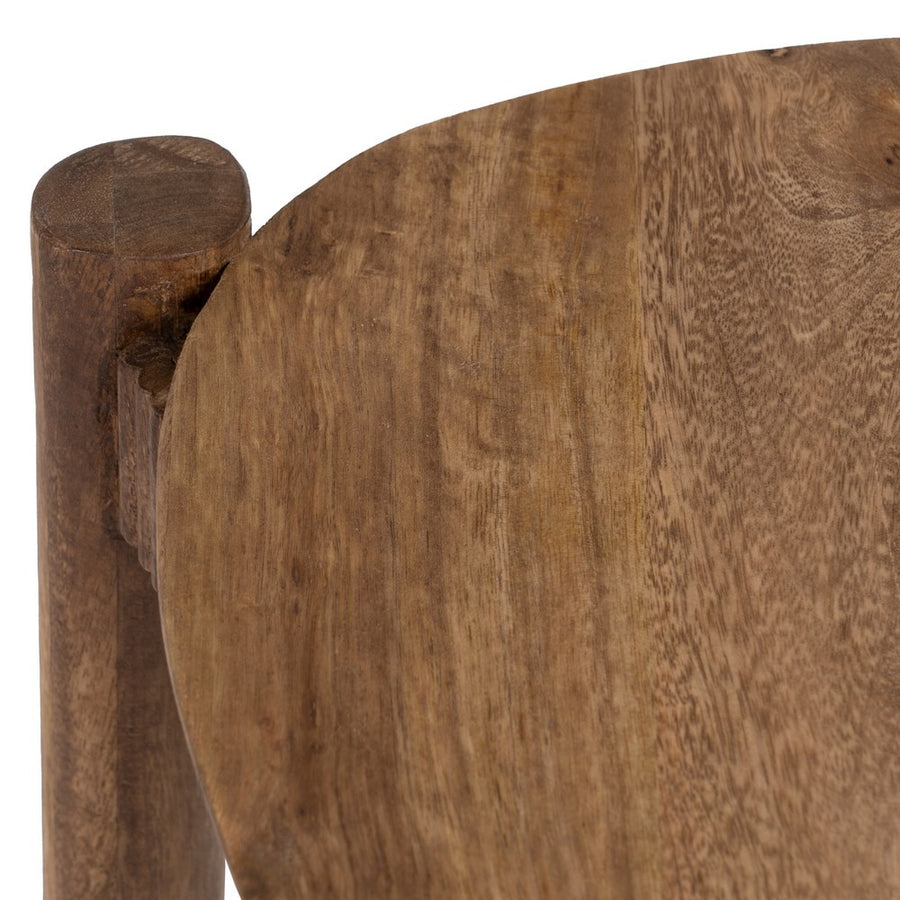 S/2 MESA AUXILIAR NATURAL 58 X 56 X 56 CM