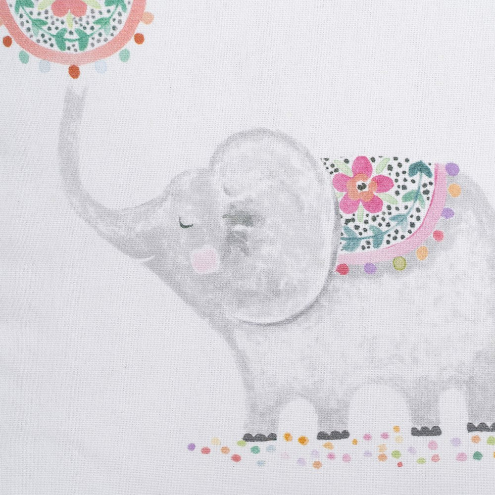 COJÍN ELEFANTE ALGODÓN DECORACIÓN 45 X 45 CM